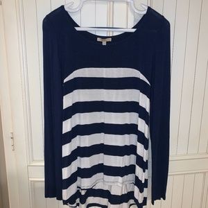 Anthropologie Bordeaux Striped Shirt